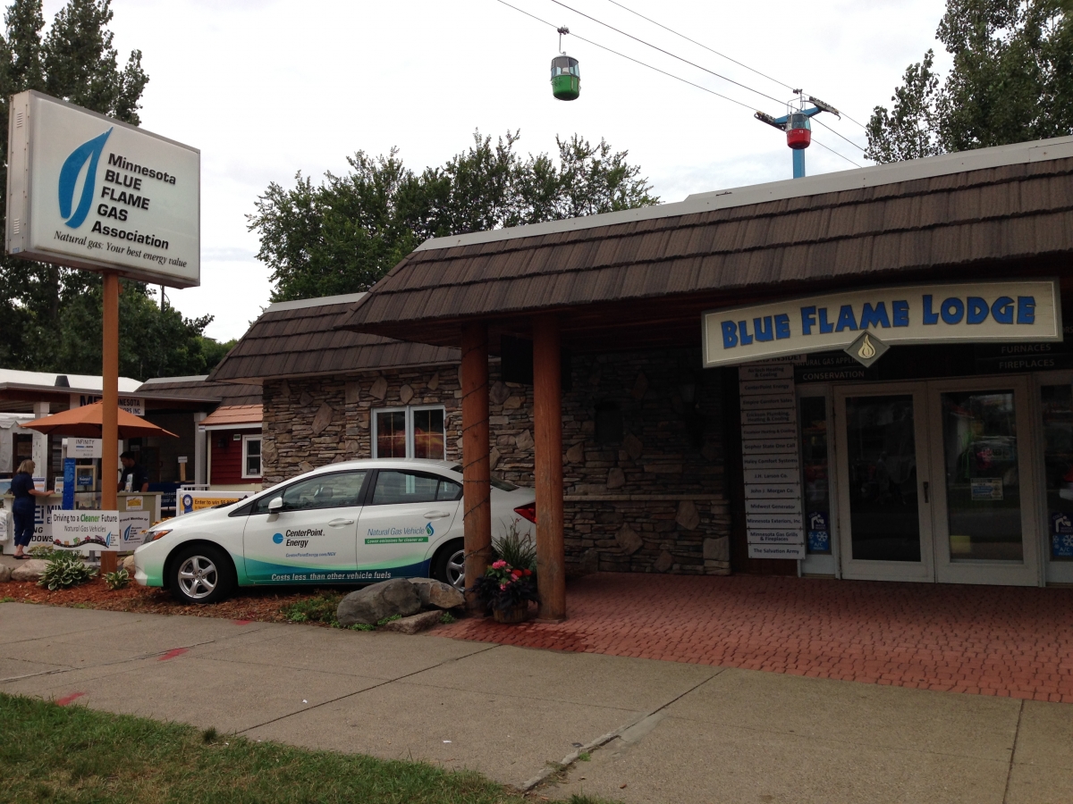 Image result for blue flame building mn state fair